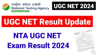 UGC NET Result Update 2024  NTA UGC NET 2024  UGC NET Result  UGC NET Mentor [upl. by Lauraine]