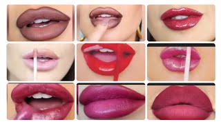 Lip tutorial 👄। How to apply lipstick properly amp give perfect shape to Lips। Compilation Plus। [upl. by Notnerb]