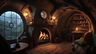 Medieval Fantasy Folk and Ambience Music ambience writing darkacademia rain calming hobbit [upl. by Akla441]