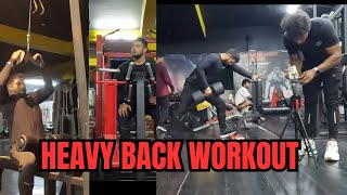 BACK WORKOUT AT GYM [upl. by Funda]