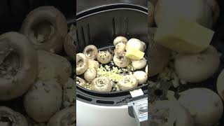 Garlic Mushrooms Air Fryer  garlicmushroom airfryerrecipes airfryer recipe food shorts [upl. by Colin]