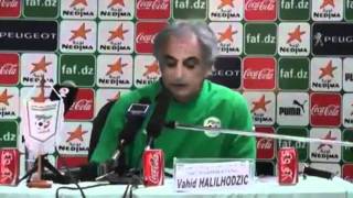 ALGÉRIE EN  vahid halilhodzic première conférence de presse de lannée 2012 [upl. by Barabbas153]