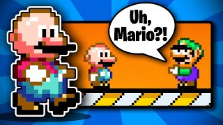 MARIO but hes BALD  Hilarious Super Mario World Hack with CRAZY GIMMICKS [upl. by Thorn]