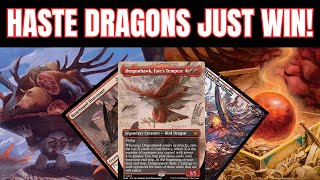 HASTE Dragons  Gruul MTG Foundations Standard Deck [upl. by Sibyl]