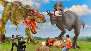 The BEST of Dinosaur Attack  Trex Chase  Jurassic World 5  Dinosaur movie  Rexy Films [upl. by Ursula]