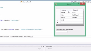 Obtener valor de una celda de un DataGridView  C [upl. by Alleris268]