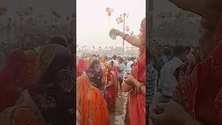 Chhath puja 💥💥💥 🙏🙏 criytar kiran youtube like 👍👍 subscribe  😲😃😃 sog  vayral [upl. by Datha877]