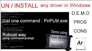 Install any driver in Windows uses Command prompt  Robust way [upl. by Teodora717]