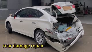 Restoring a Severely RearEnded Vehicle From Wreckage to Renewal [upl. by Tenenbaum]