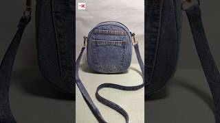 Hand bag making from old jeans 👖 DIY from jeans  DIY hand bag shorts short shortfeed trending [upl. by Anair]