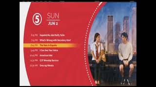 0505 TV5  Sunday Primetime Schedule 2JUN 2024 [upl. by Lebasiram]