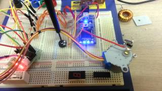 Mbed NXP LPC1768 controlling stepper motor [upl. by Morell]