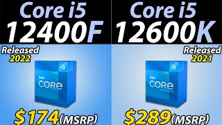 i512400F vs i512600K  How Much Performance Difference [upl. by Norb]