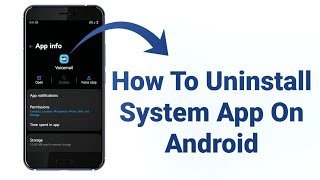 How To Uninstall System App On Android Without Root [upl. by Aleunamme768]