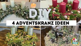 4 Adventskranz Ideen zum selber machen  STEP by STEP Videos in der Beschreibung [upl. by Anai298]