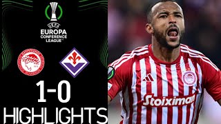 Olympiacos vs Fiorentina Gli Highlights  UEFA Europa Conference League FINAL ολυμπιακοσ Φιορεντίνα [upl. by Elleret]