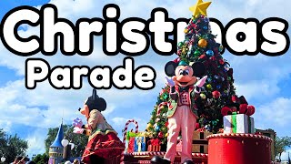 CHRISTMAS PARADE DISNEY WORLD 2024  Mickeys Once Upon a Christmas Parade Filming [upl. by Monjan]