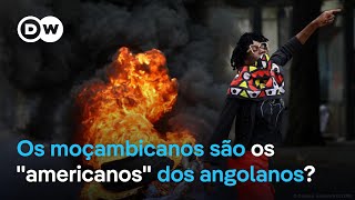 Protestos Os moçambicanos são os quotamericanosquot dos angolanos [upl. by Nellak]