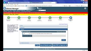 Authors Incomplete submission problem Editorial Manager [upl. by Aivatnuahs]