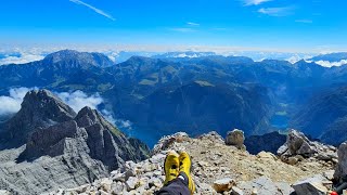 Watzmann  Überschreitung an einem Tag 06082024 Ausführlich Ohne viel Fischaugeneffekt [upl. by Uoliram]