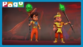 Do Ka Dum 👊 Chhota Bheem Aur Little Singham Ki Superhit Jodi 💪 Action Cartoons  PogoChannel [upl. by Yhotmit]