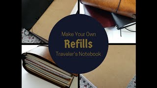 How To Make Your Own Travelers Notebook Refills [upl. by Sawtelle533]