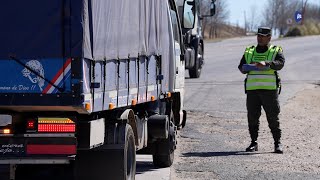 Operativo de gendarmería en el peaje de La Cumbre [upl. by Ahsimin]