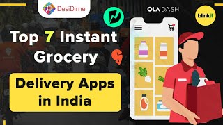 Top Fastest Grocery Delivery Apps in India 2023  Instant Grocery Delivery Apps  Zepto Ola Dash [upl. by Honan]