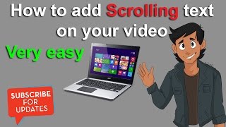 add scrolling text to video  how to make scrolling text on video  very easy [upl. by Okihcas43]