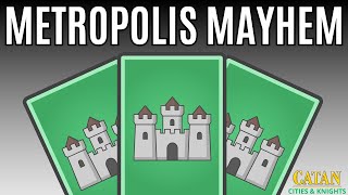 Metropolis Mayhem  CATAN CITIES amp KNIGHTS  Game 23 [upl. by Dinny539]