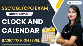 Clock and Calendar  Basic To High Level  Reasoning  SSC CGLCPO Exam  Ritika Tomar  Wifistudy [upl. by Naghem]