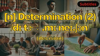 n Determination meaning decision with 5 examples [upl. by Japeth]