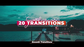 20 Smooth Transitions Preset Pack for Adobe Premiere Pro [upl. by Dranel]