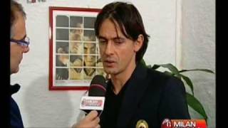 Inzaghi quotResto al Milanquot [upl. by Nomahs]