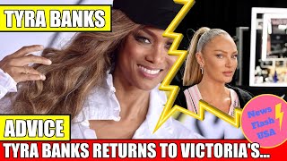 TYRA BANKS MAKES STUNNING RETURN TO VICTORIAS SECRET FASHION SHOW [upl. by Lisan]