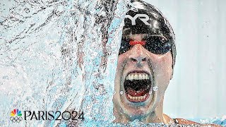 Katie Ledeckys swimming dominance medalbymedal  Paris Olympics  NBC Sports [upl. by Nairrot668]