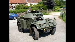 Armoured car voiture blindee Panhard AML Test drive AML60 in action [upl. by Dudley326]