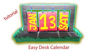 Upcycled Elegance Crafting an Easy Desk Calendar from Waste Materials [upl. by Olraced221]