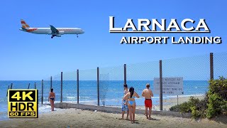 Larnaca airport landing  Cyprus in 4K 60fps HDR UHD Dolby Atmos 💖 The best places 👀 [upl. by Latsyk]