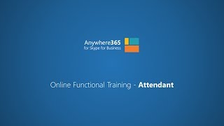 Anywhere365 Attendant Training V 50 English [upl. by Kerry]