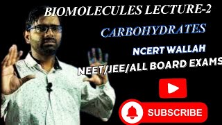 I Biomolecules part 2 I Carbohydrates l Enantiomers I Epimer I Glucose I NCERT WALLAH I NEET 2025 [upl. by Lyrehc]