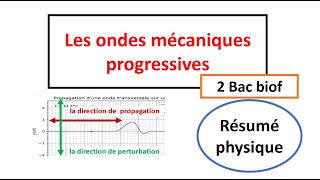 Les ondes mécaniques progressives 2 Bac biof PC SVT SM [upl. by Hnim]