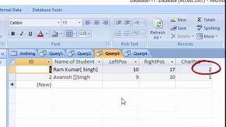 How to use Instring formula in ms access in hindi and english access me instring formula [upl. by Novj]