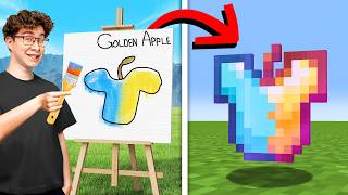 Any Item I Paint in Real Life I Get in Minecraft [upl. by Yehc]