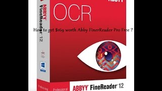 How to get Abbyy FineReader Pro for Free [upl. by Aninep]