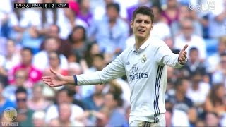 Alvaro Morata vs Osasuna H HD 100916 by RealMadridUniverse [upl. by Messere]