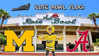 Michigan VS Alabama Rose Bowl Vlog Student Section POV Insane Highlights [upl. by Heda]