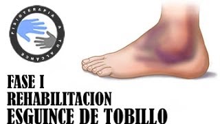 Esguince de tobillo ejercicios y rehabilitacion fase 1 [upl. by Ycniuqed756]