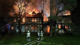 Wohnhaus des „Kannibalen von Rotenburg“ völlig abgebrannt Video des Feuers [upl. by Xavier]