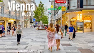 Vienna Austria 🇦🇹  Evening Walk  September 2021  4KHDR Walking Tour ▶86min [upl. by Nagle]